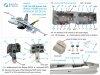 Quinta Studio QD48216 F/A-18D Late 3D-Printed & coloured Interior on decal paper with resin parts (Kinetic) 1/48